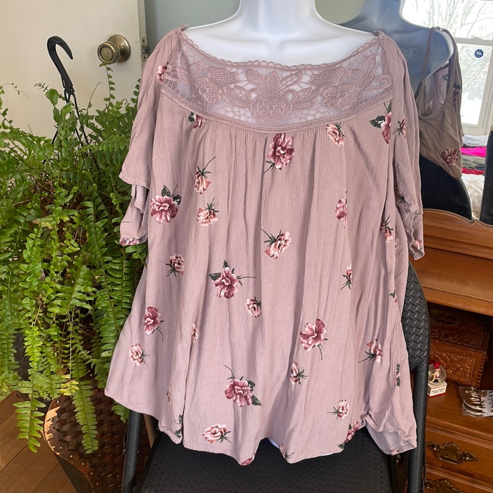 Floral Shoulder Strap Top
